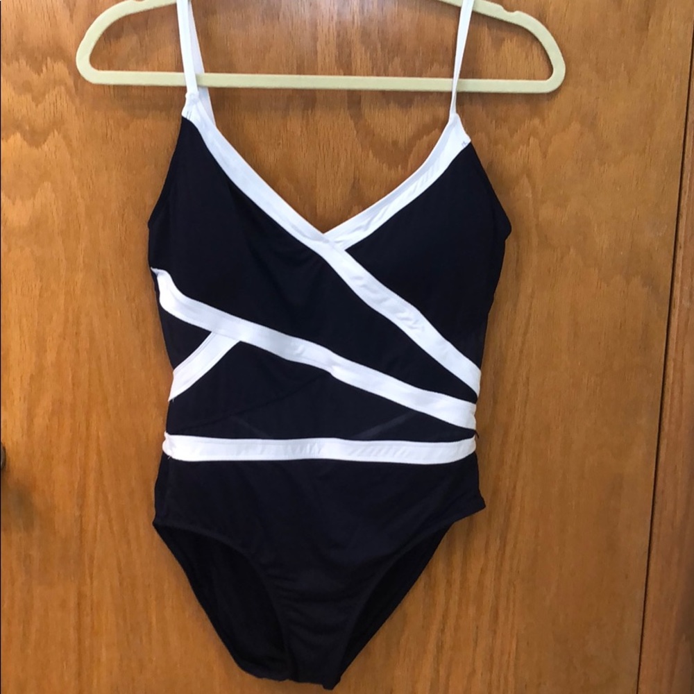 Anne Cole new this season swimsuit, navy w/mesh